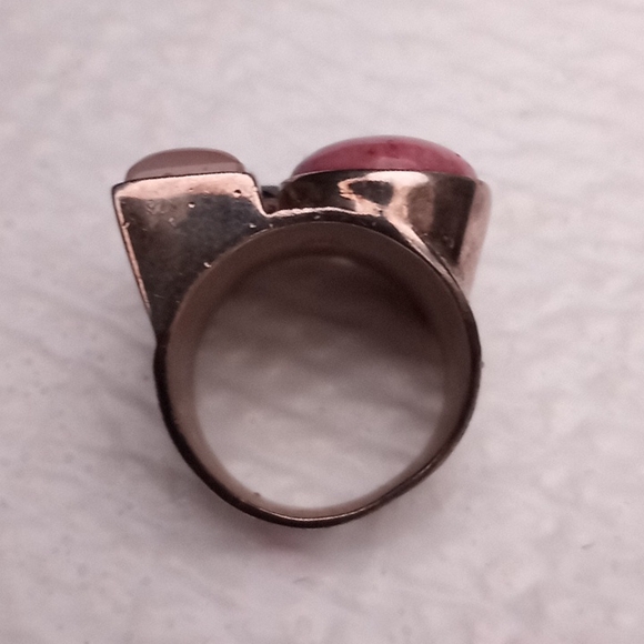 RARE JAY KING DTR Sterl.Silver GemStone Ring Rose Quartz Rhodochrosite Tourmalin - Picture 14 of 16